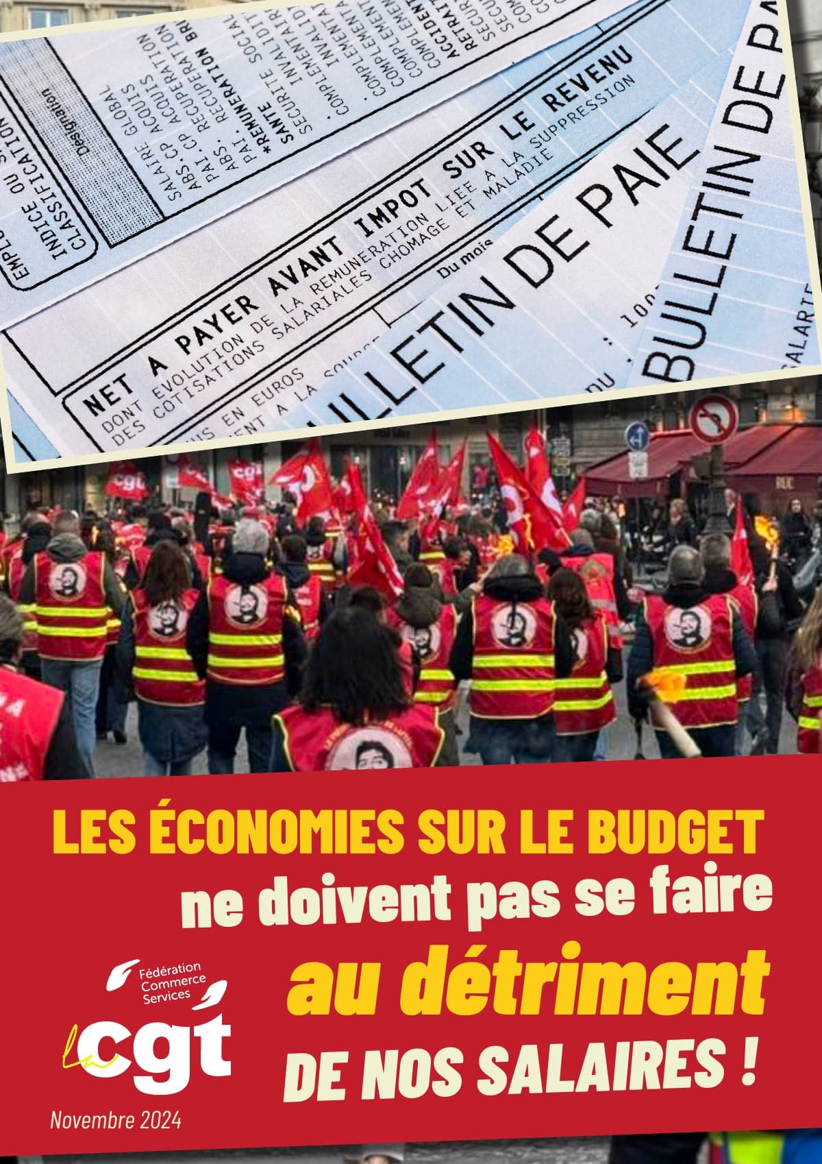 Les économies sur le budget ne doivent pas se faire au détriment de nos salaires !