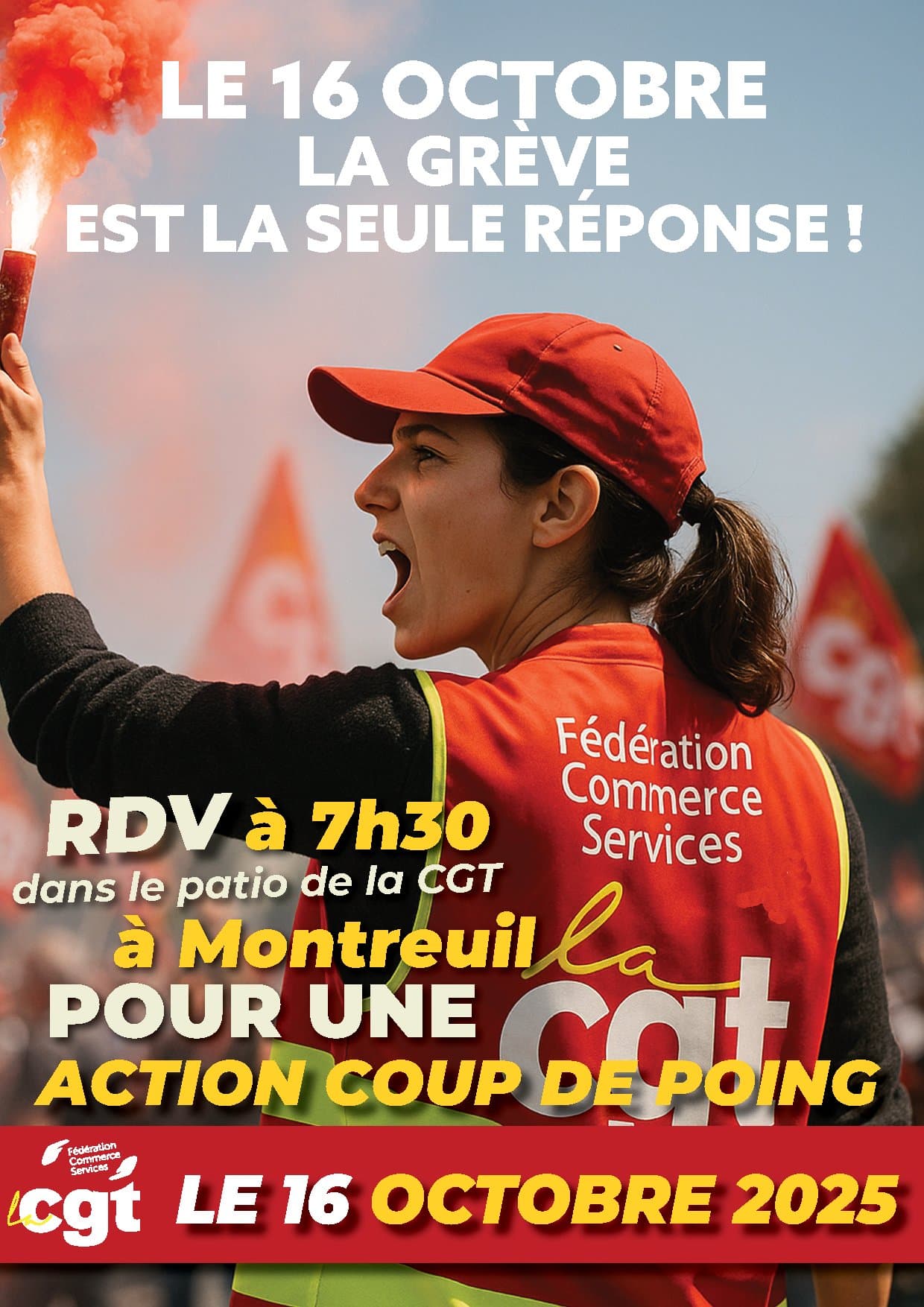 LE 16 OCTOBRE LA GRÈVE EST LA SEULE RÉPONSE !