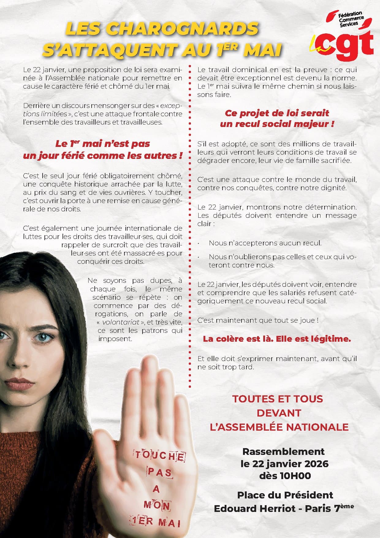 Les charognards s'attaquent au 1er mai
